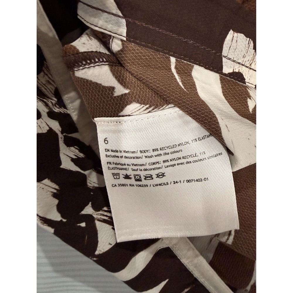 Lululemon Athletica Packable Ultralight Run Jacket Monarch Bloom Bone Espresso/6 - Picture 9 of 11